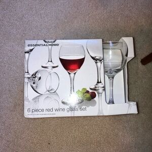 Essential Home - 6 Piece Red Wine Glass Set 12.5 oz